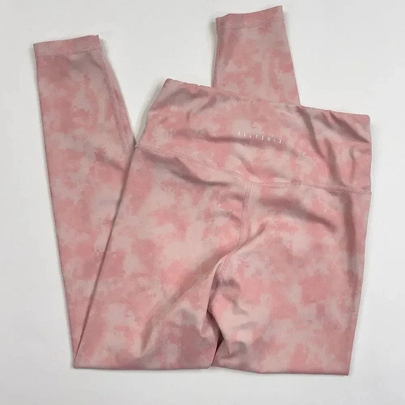 Allfenix Blush Pink Tie Dye Leggings - Picture 2 of 11